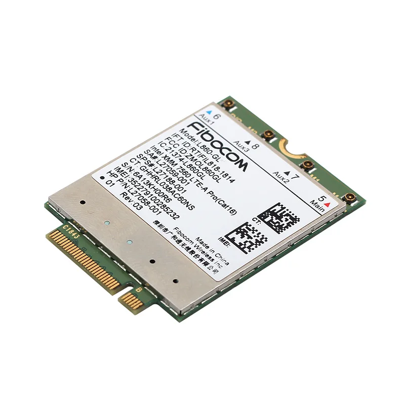 Fibocom L860-GL 4G Module Wlan Card SPS#L27188-001 LTE-A Pro cat16 1Gbps Wireless Card WWAN for HP Elitebook X360 830 840 850