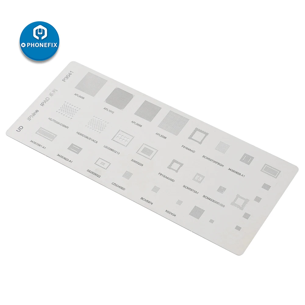Трафарет для реболлинга P3041 CPU Power Touch Wifi IC BGA трафарет ремонта iPad трафареты с