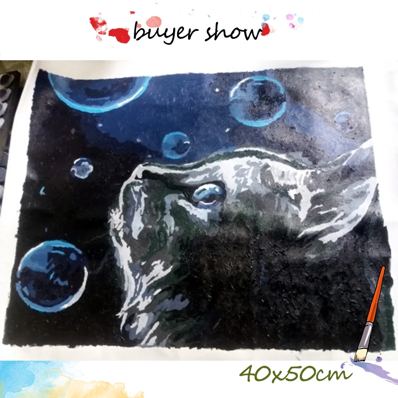AZQSD 50x40 см краски по номерам Животные картины маслом Рисование кошки полный набор