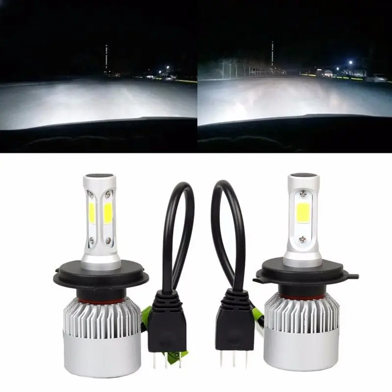 

2PCS H4 Car LED Headlight Bulbs Hi-Lo Beam 80W 8000LM 6000K Auto Headlamp Led Car Lights 12v Car Styling