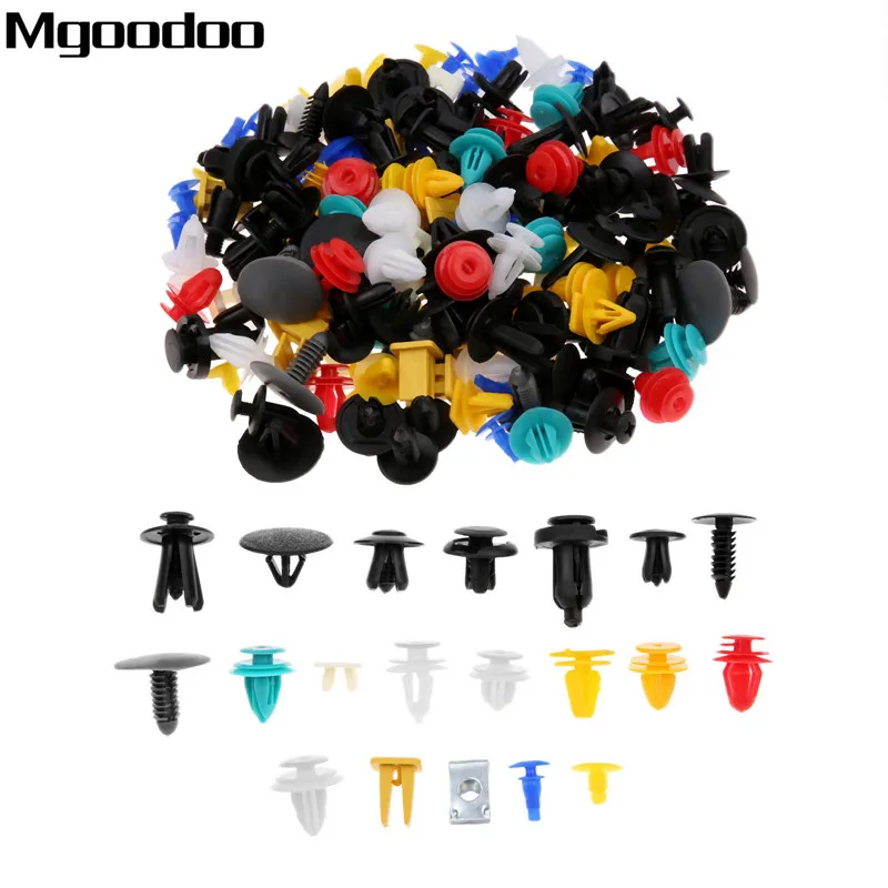 200 шт. 20 видов универсальные разные крепежные элементы для отделки двери|Клипсы и