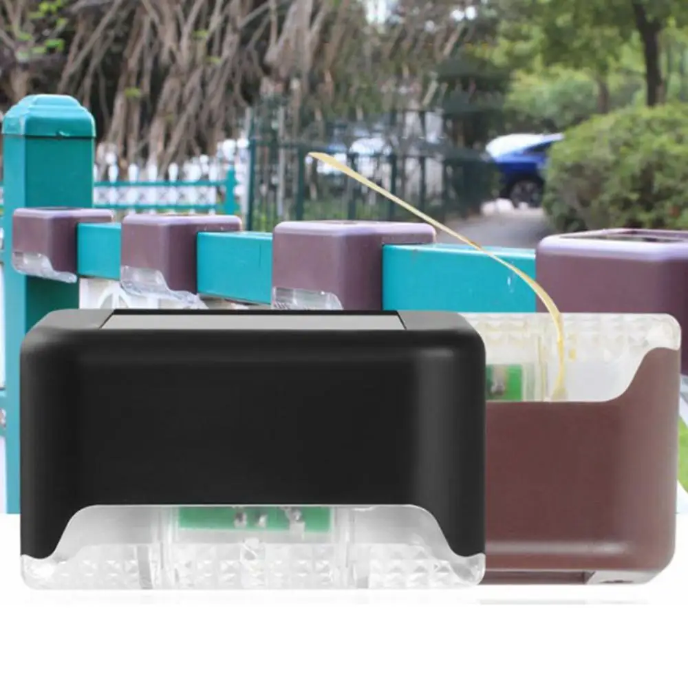 

Hot Sale LED Outdoor Wall Lights Garden Fence Lights Plastic Waterproof Landscape Courtyard Staircase Lights 1/4/8 Pieces