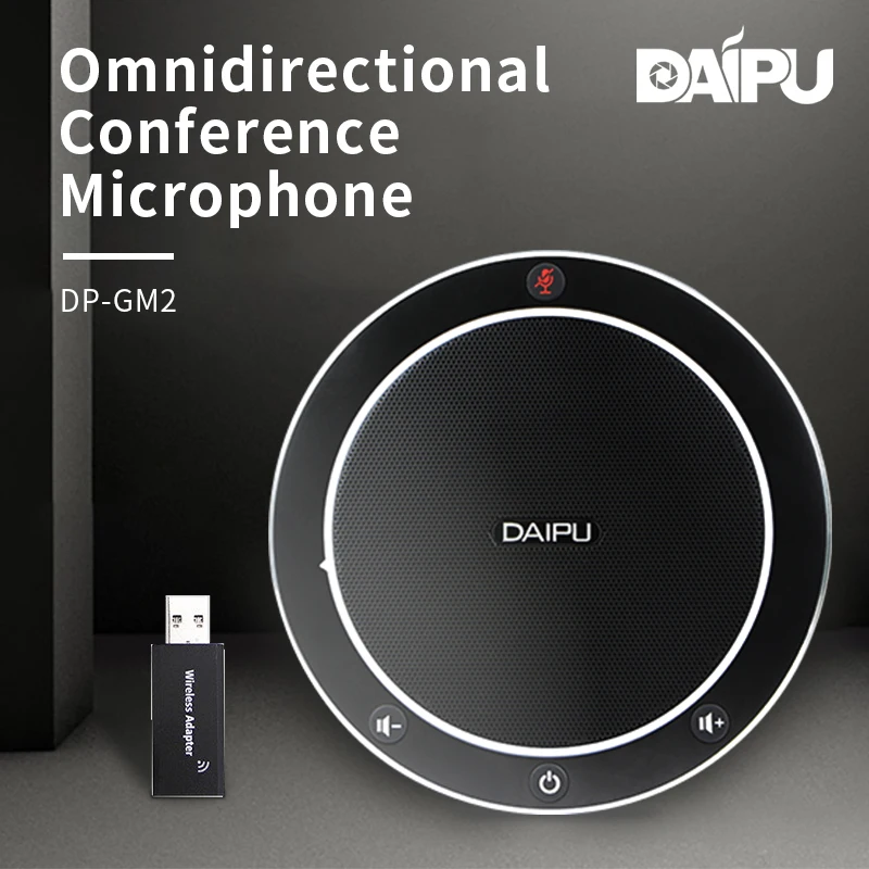 구매 회의실 용 고품질 무 지향성 원격 2.4G 무선 마이크 스피커 스피커폰 회의 마이크