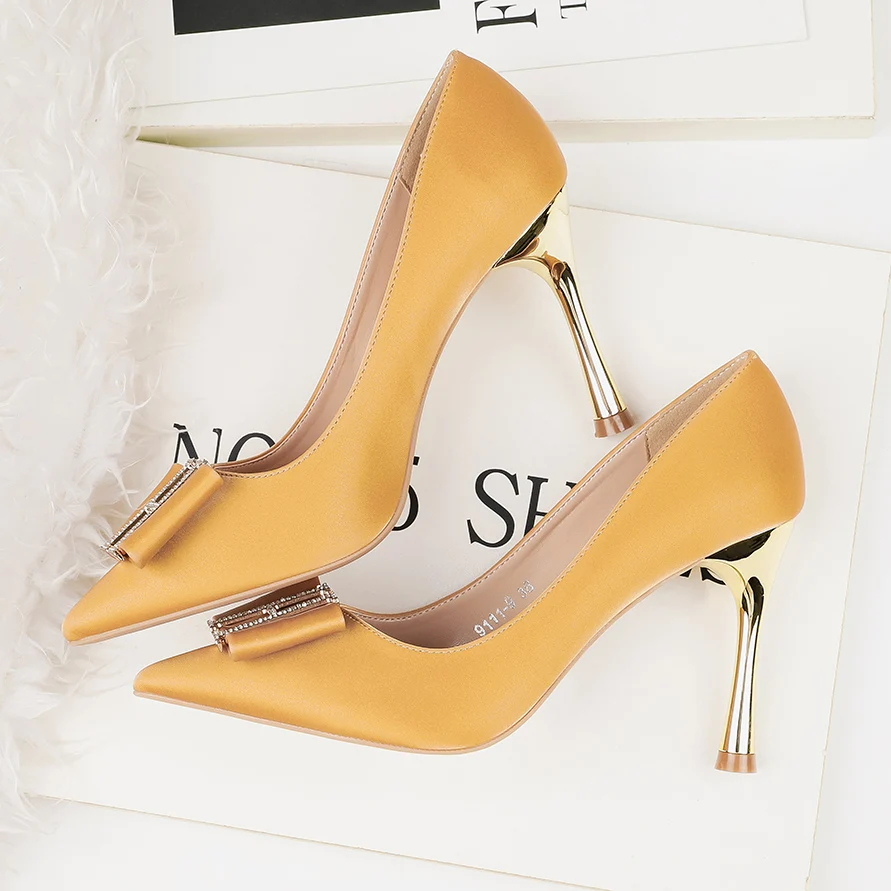 Новинка 2020 года модные женские туфли лодочки на высоком каблуке 9 см с пряжкой и