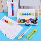 Пробирка Монтессори с зажимами, детская развивающая игрушка для обучения мелким мотором, развивающая игрушка для детей