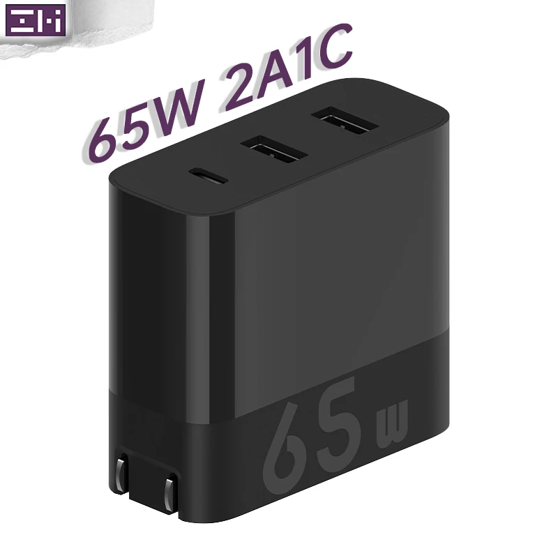 Фото Зарядное устройство ZMI USB 65 Вт 1C 45 18 1C2A для Android iOS Электроника Зарядное устройство ZMI USB 65 Вт 1C 45 18 1C2A для Android iOS Электроника