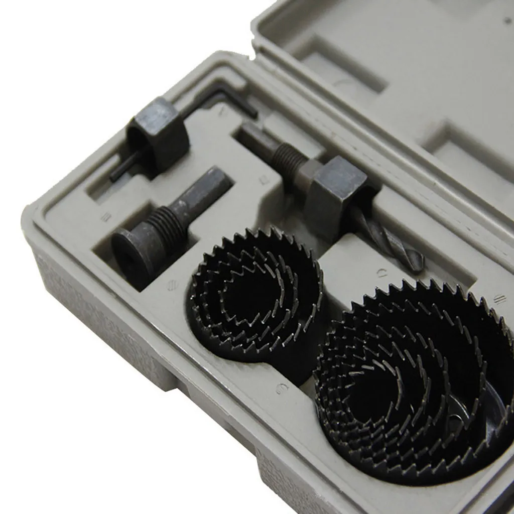 Набор сверл для отверстий комплект из 11 насадок древесины листового металла и