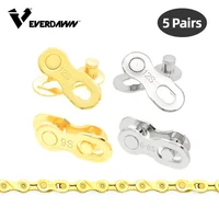 5 pair bicycle chain quick link 6 7 8 9 10 11 12 speed connector lock road bike magic buckle master bicycle joint cycling parts