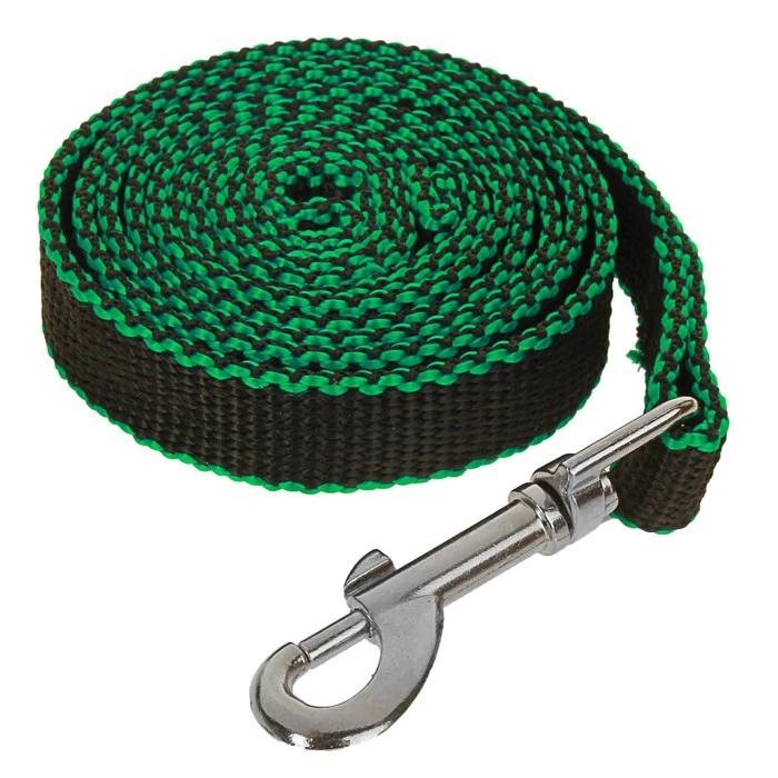 Поводок капроновый Зооник 1 5 м х 2 см микс цветов 1931388 | Дом и сад