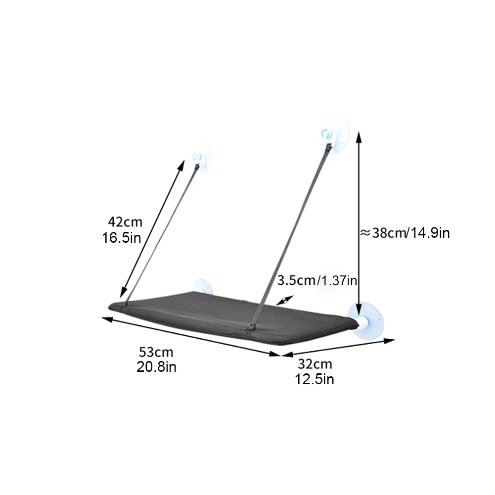 

1PC Cute Pet Hanging Beds Cat Sunny Window Seat Mount Pet Cat Hammock Comfortable Breathable Cat Pet Bed Shelf Seat Beds Pet