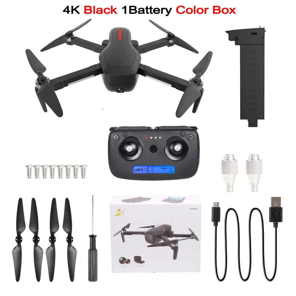 W10 бесщеточный gps Дрон 5G Wifi FPV RC Дрон с камерой 4K Ultra HD складной RC Квадрокоптер VS F11 SG906 SG106 4K камера Дрон - Цвет: W10 4K 1BAT BX B