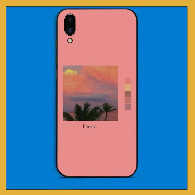 TOPLBPCS розовые эстетические песни строки эстетической роскошной женской для Vivo Y91C