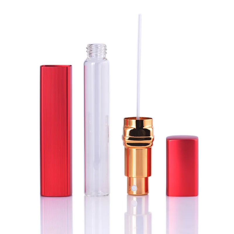 Сопло Заправляемый спрей бутылка алюминиевая флакон духов 12 мл металлическая