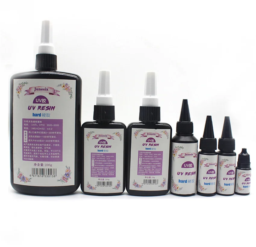 

Hard UV Resin Glue Crystal Clear Ultraviolet Curing Epoxy Resin UV Glues Solar Cure Sunlight Activated DIY Jewelry Making Tools