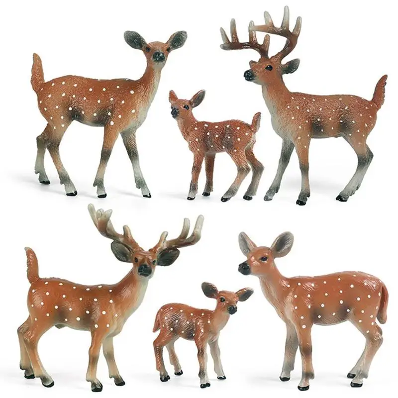 

Children's Simulation Wild Animal Deer Model Toy Sika Deer
