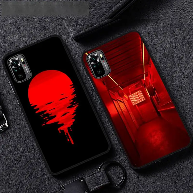 

Red aesthetic Phone Case For Xiaomi redmi mi note 9 9a 8 8a 10 9 9s 8 8t 7 9t 10 pro max mobile bags soft coque shell funda
