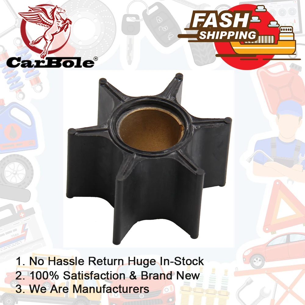 

Water Pump Impeller for Chrysler 75/80/85/90/95/100/115/125/150hp Outboard Motor Black 6 Blades Boat Engine Parts & Accessories