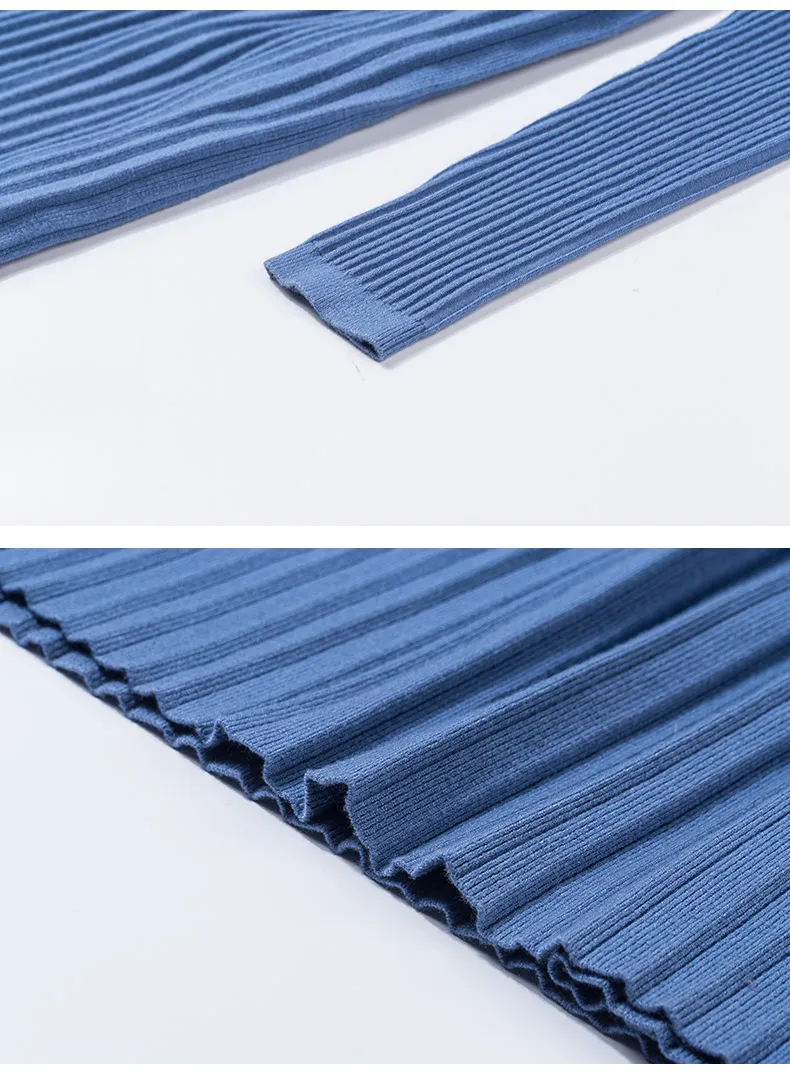 

2021 Spring New Casual Womens Highly Stretchy Knit Bottom Dress Free Size