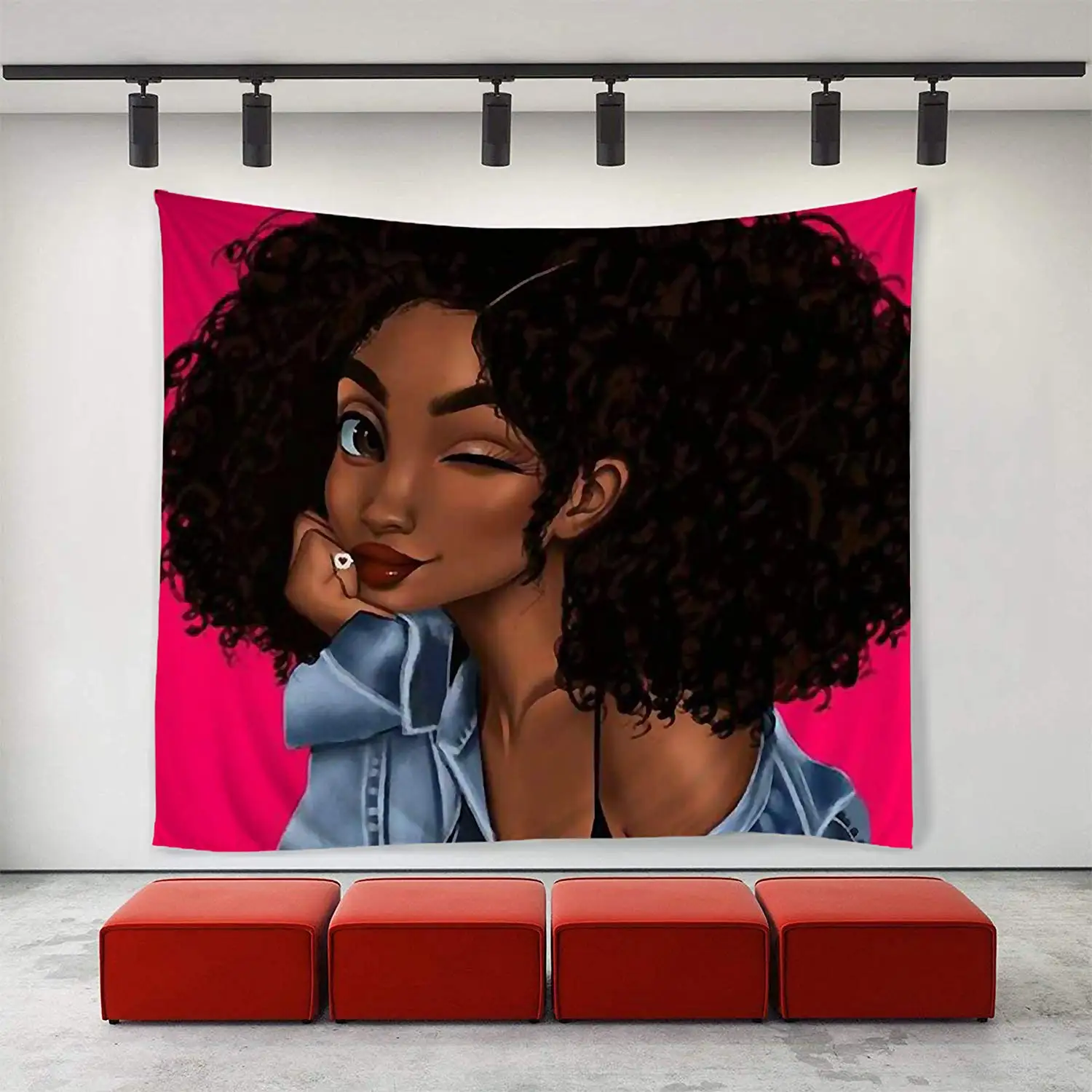 Черные афроамериканские сексуальные гобелены для девушек в стиле хиппи | Дом и