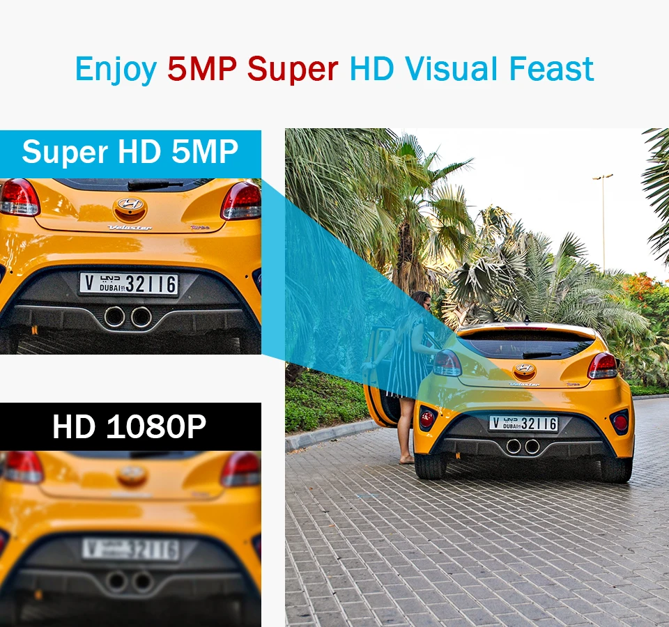 ANNKE 4X со сверхвысоким разрешением Ultra HD, 5MP камера TVI CCTV уличная Водонепроницаемая белая видеонаблюдения Системы EXIR Ночное видение по электронной почте, спровоцированное перемещением комплект