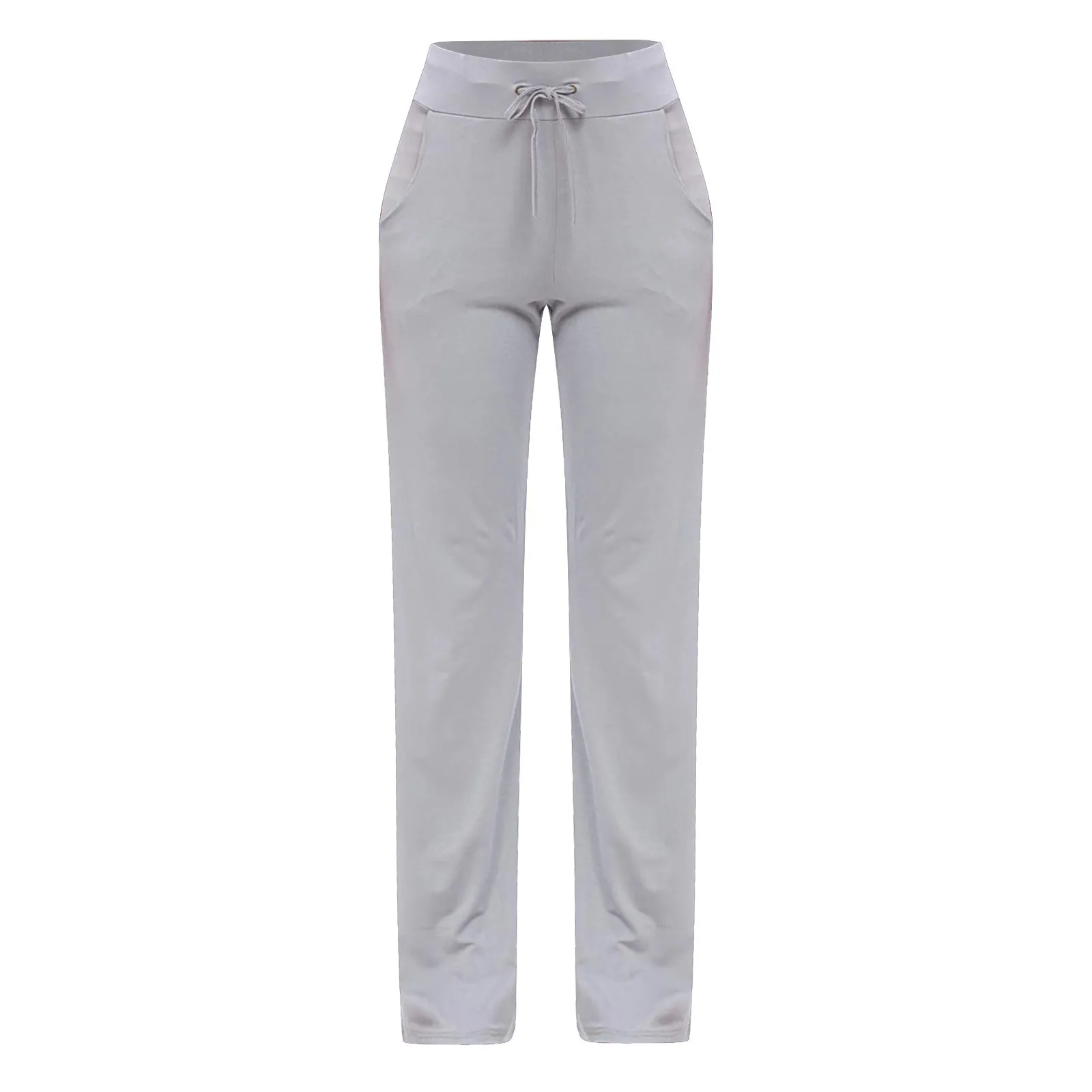 

Summer Casual leggings Women's Pants Solid Color High Waist Pockets Loose Drawstring Wide Leg Pants Trousers Woman Clothes