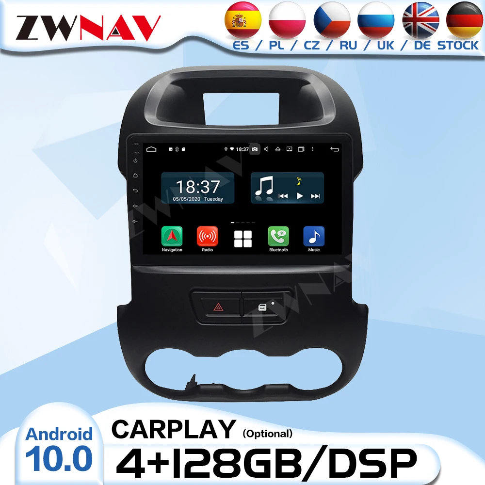 

2 Din Android IPS Radio Receiver For Ford Ranger 2015 2016 2017 2018 2019 Car Audio Stereo Video Player GPS Navigation Head Unit