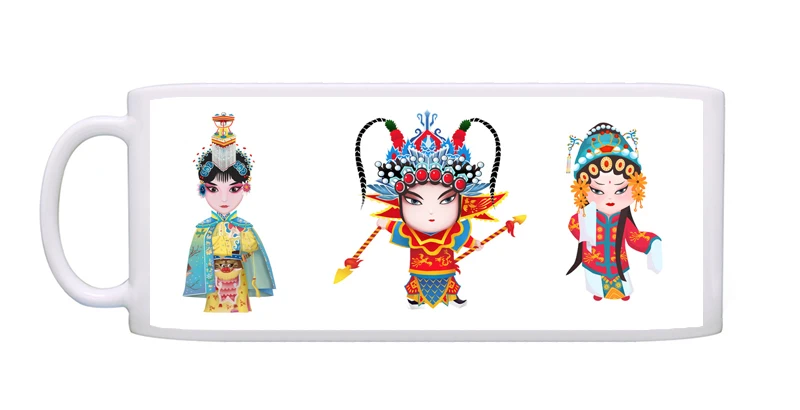 Креативная мультяшная кружка с изысканным рисунком старинной героини Пекинская