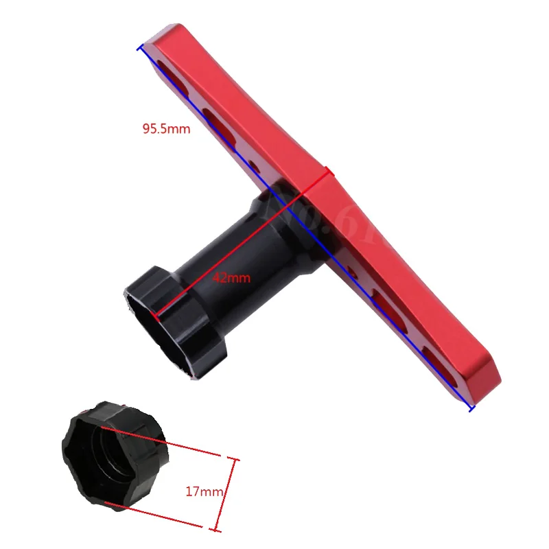 

for 1/8 Off-Road Vehicle Truck Wheel Repair Sleeve 17mm Nut Sleeve Metal Tool Hexagon Wrench Tool Tire Repair Parts