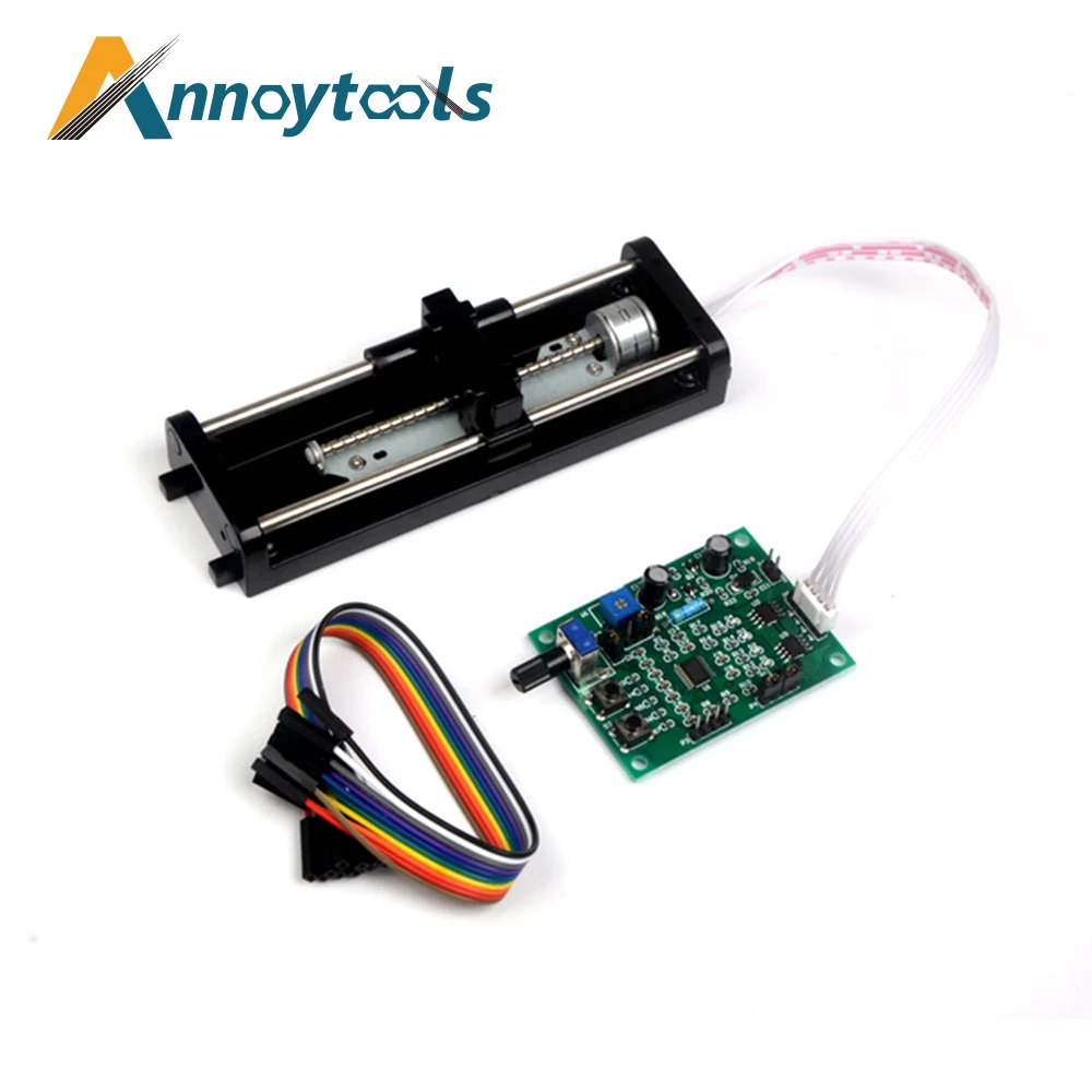 

70mm Effective Stroke Small sliding table guide rail micro stepping motor high precision 2-phase 4-wire mini slider