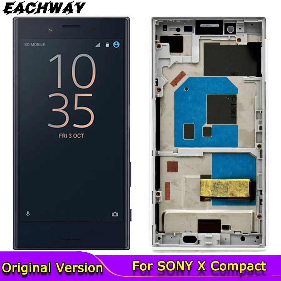 Черный компактный жк дисплей X для Sony Xperia mini с цифровым преобразователем