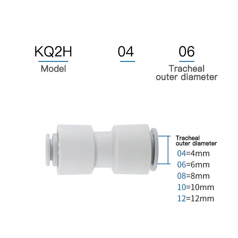 Белый пневматический соединитель пневматической трубки PG SMC типа с редукционным