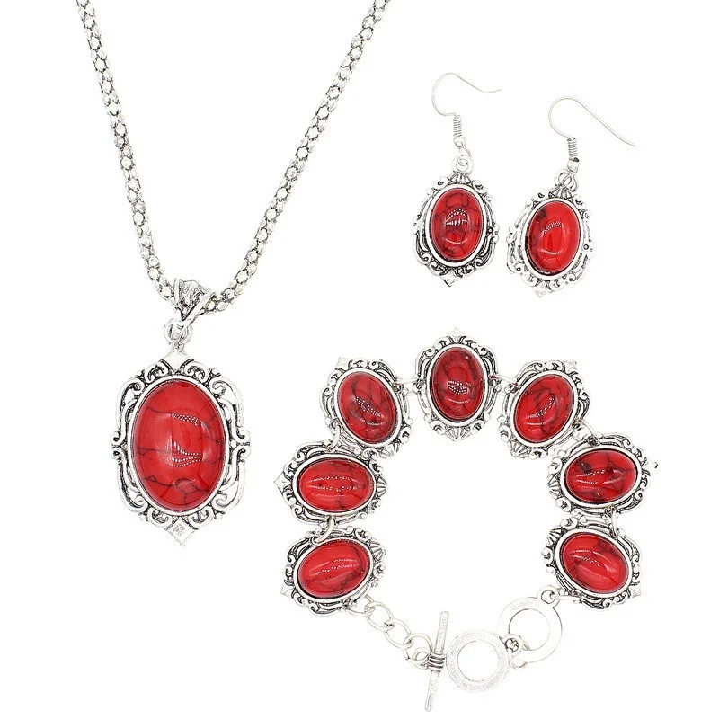 Ожерелье Браслеты модное украшение браслет из камней набор женские аксессуары