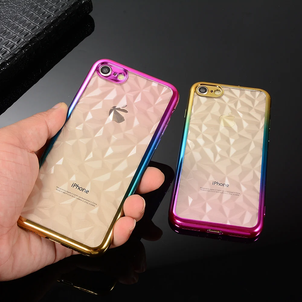 L-FADNUT винтажный прозрачный градиентный чехол для iPhone X Xr Xs Max тонкий бампер 7 8 6 6S Plus