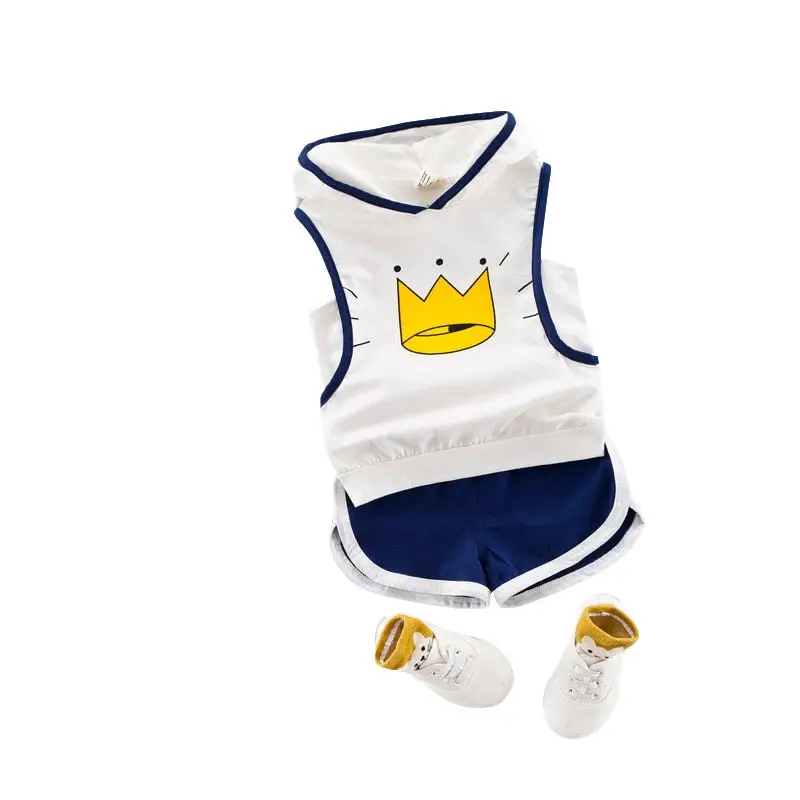 

2020 Summer Children Fashion Clothing Baby Girls vest T Shirt Shorts 2Pcs/sets Kids Infant Clothes Toddler Casual Tracksuit set