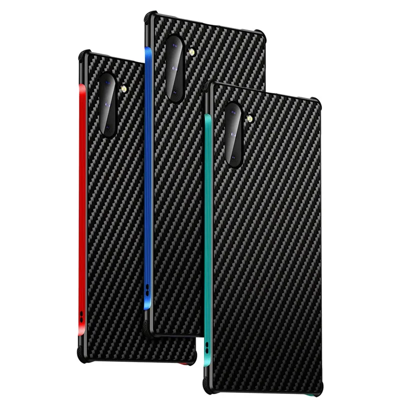 Тонкий чехол из углеродистой Металлической Рамки для Samsung Galaxy S8 S9 S10 Plus S10 E устойчивый к царапинам Прочный чехол для Galaxy Note8 9 10 Plus