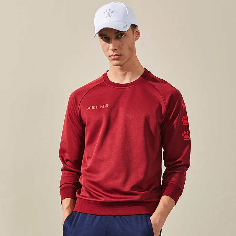 Мужская толстовка с круглым вырезом KELME Повседневная Спортивная кофта для улицы