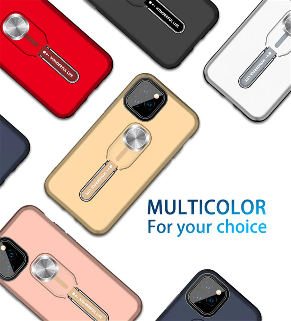Роскошный чехол для телефона с магнитным кольцом для iphone 11 pro max Xs max XR X 8 7 6s Plus силиконовый автомобильный держатель с кольцом на палец
