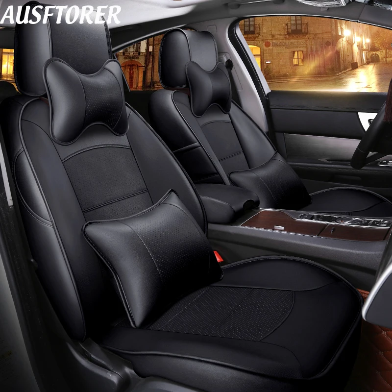 Чехлы AUSFTORER из воловьей кожи для Nissan Fuga 250XV 2007|Чехлы на автомобильные сиденья| |