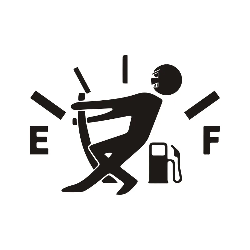 Автомобильная наклейка 12*14 см высокая тяга топливный бак указатель на полную