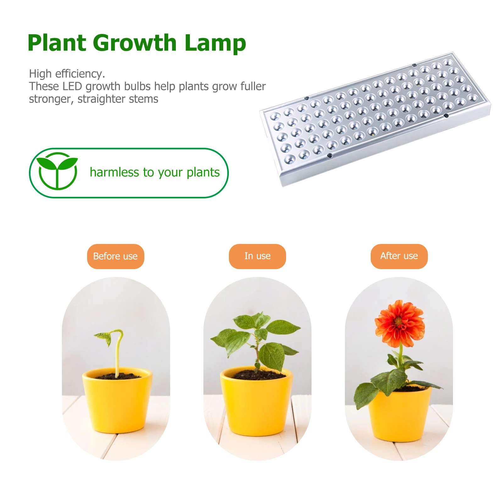 

LED Grow Light 75/144 LED Full Spectrum Plant Growing Panel Lamp for Indoor Greenhouse Plants Seedling Vegetables and Flower