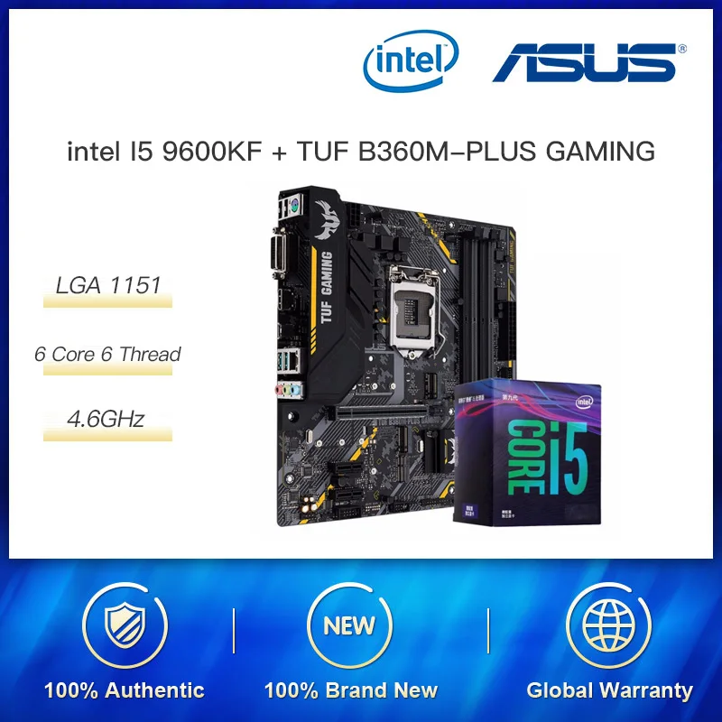 Процессор Intel Core I5 9600KF Boost 4 6 ГГц процессор с оригинальной коробкой Материнская