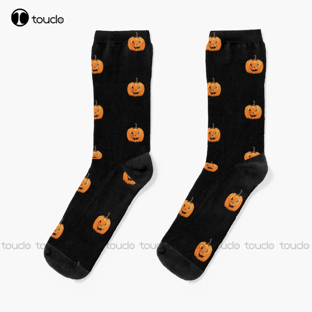 

Halloween Dinosaur T Rex Mummy Pumpkin Socks Black Football Socks Personalized Custom Unisex Adult Teen Youth Socks Fashion New