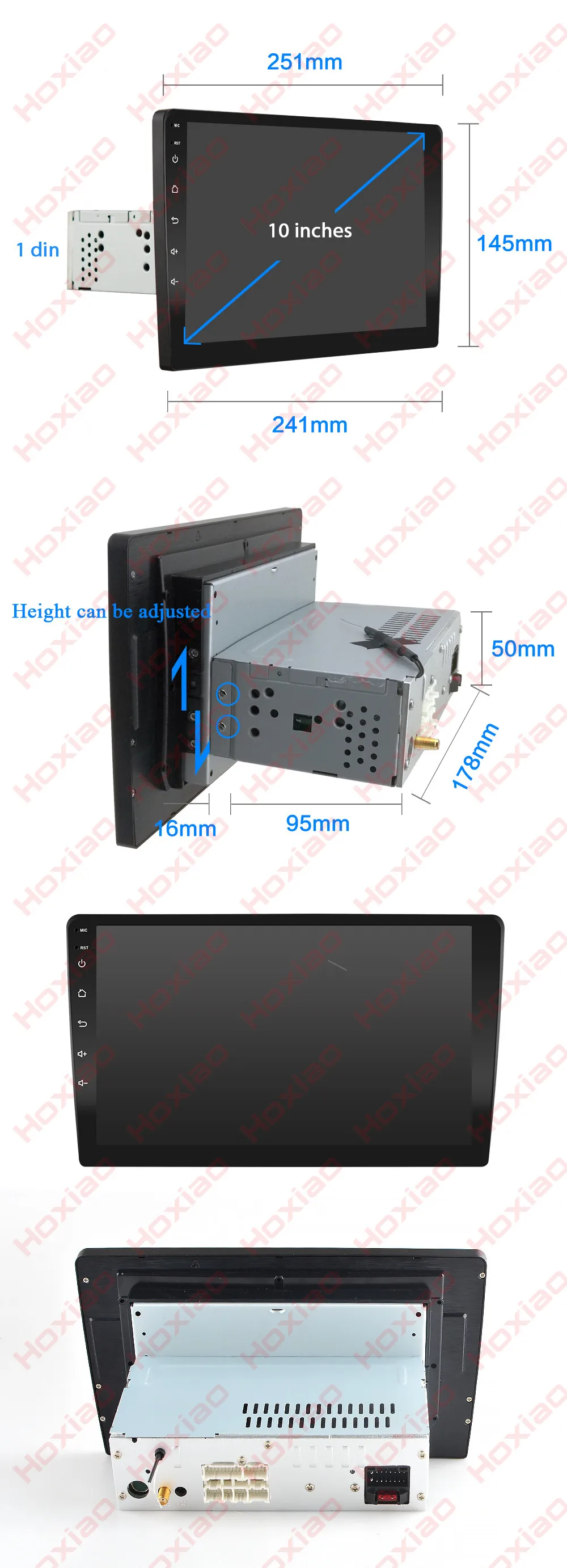 1 DIN Встроенный Android 8,1 или 9,0 2 din Автомобильный Радио плеер с 2.5D Сенсорный экран RDS DAB BT gps 1" HD Автомобильный аудио 2DIN навигации