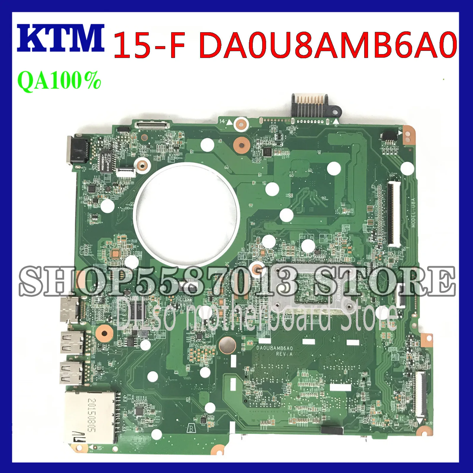

KEFU 828166-601 828166-501 828166-001 DA0U8AMB6A0 mainboard For HP 15-F223NR 15-F Laptop motherboard PentN3540 100%