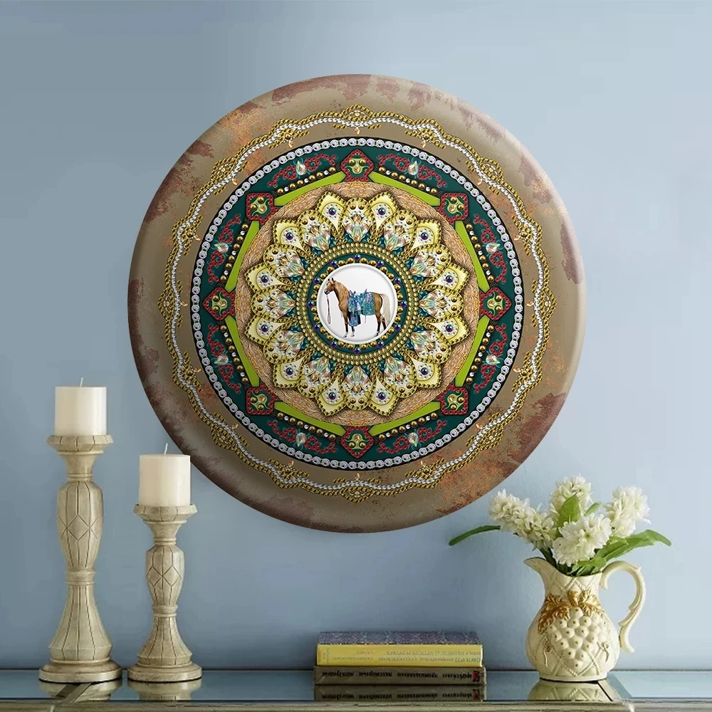 

Creative 5D Diamond Painting DIY Full Drill Special Shape Embroidery Mosaic Cross Stitch Kit Color Horse Needlework Craft Decor