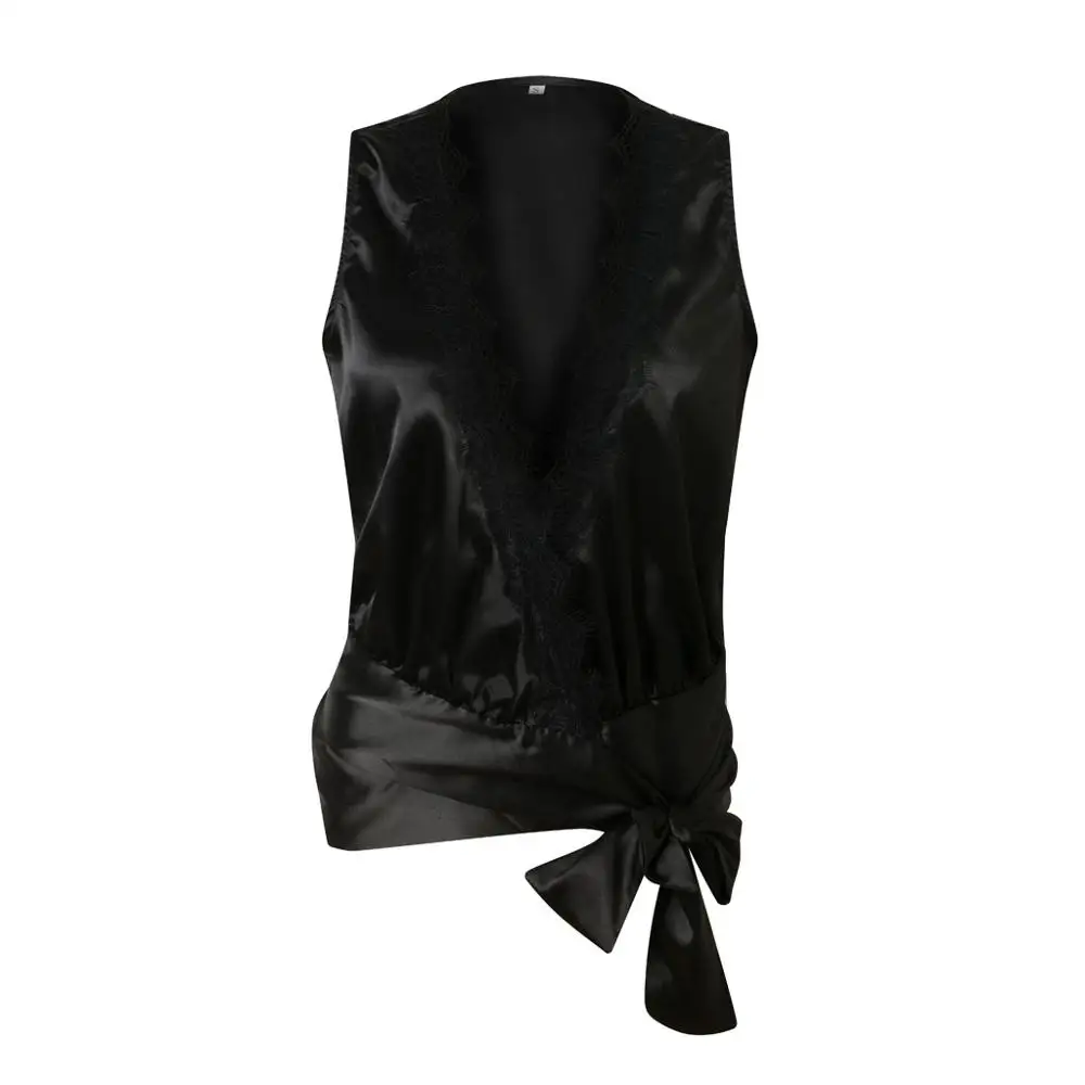 Летний модный сексуальный жилет 2019 женский летний однотонный джинсовый короткий