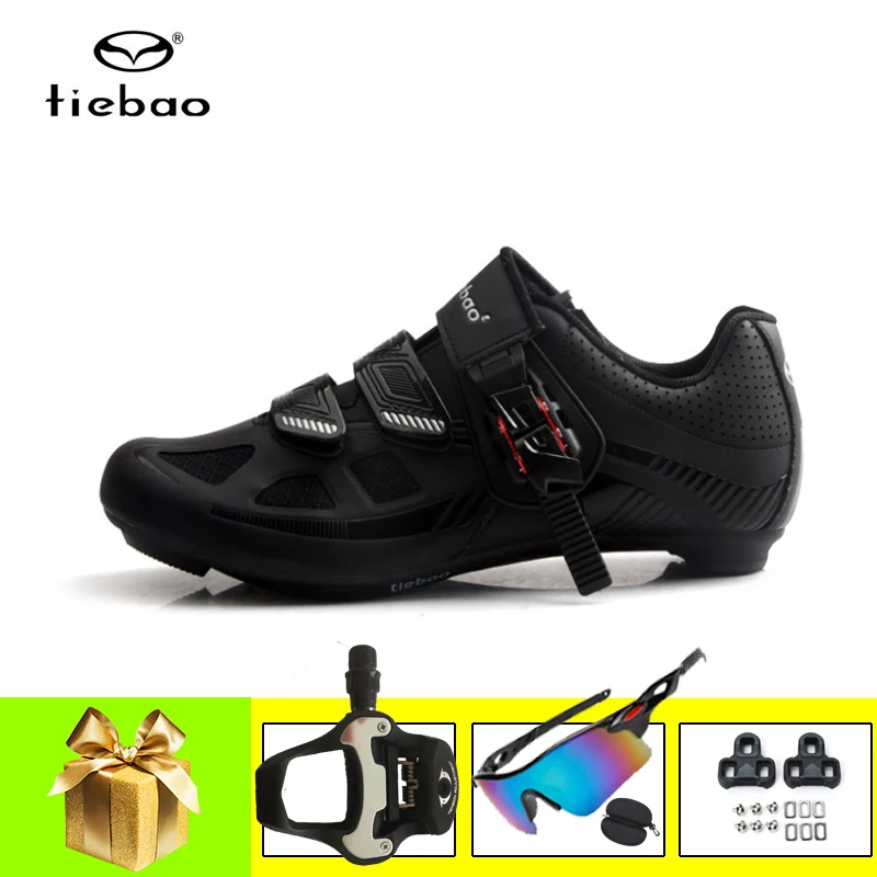 

Tiebao Cycling Sneakers Add Pedals Men Self-Locking Breathable Sapato Ciclismo Ultra-Light Racing Bicycle Casual Riding Shoes