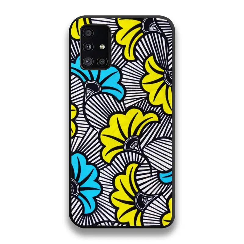 

African style fabric print Phone Case For Samsung Galaxy A21S A01 A11 A31 A81 A10 A20E A30 A40 A50 A70 A80 A71 A51