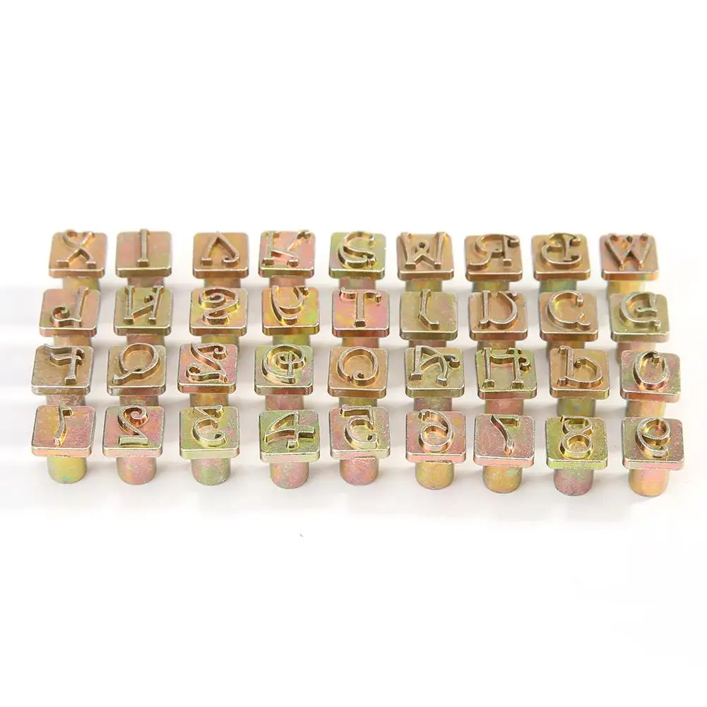 36 шт. прочный набор штампов алфавита сделай сам ручная работа углеродистая сталь