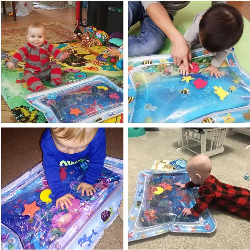 

New Baby Toys Inflatable Tummy Time Water Play Mat Activity Center For Infants Toddlers Boys Girls Newborn Gift